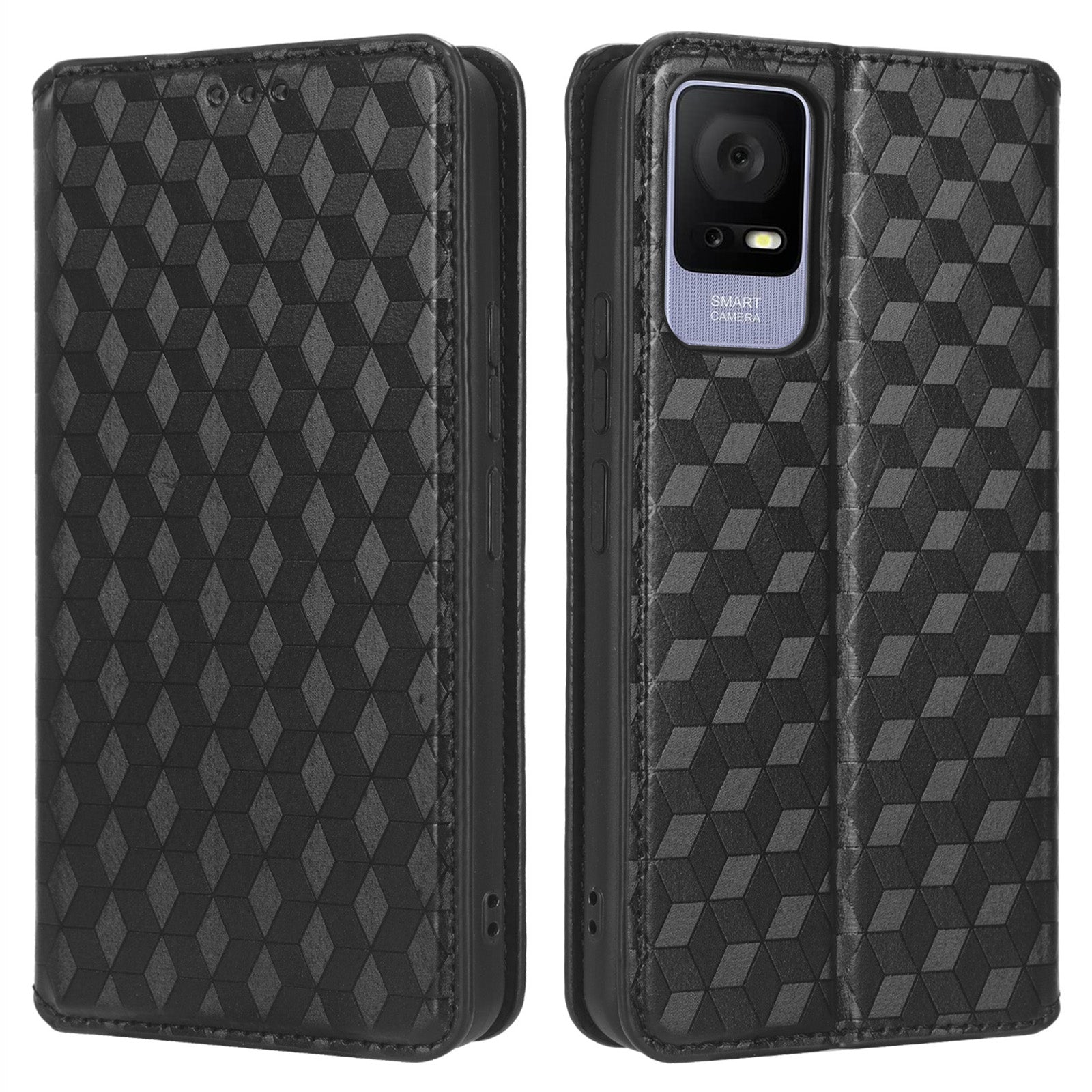 For TCL 405 406 T506D Rhombus Pattern Imprinted PU Leather Protective Flip Phone Wallet Cover Stand Magnetic Auto-absorbed Anti-scratch Phone Case For TCL 405 406 T506D Rhombus Pattern Imprinted PU Leather Protective Flip Phone Wallet Cover Stand Magnetic Auto-absorbed Anti-scratch Phone Case